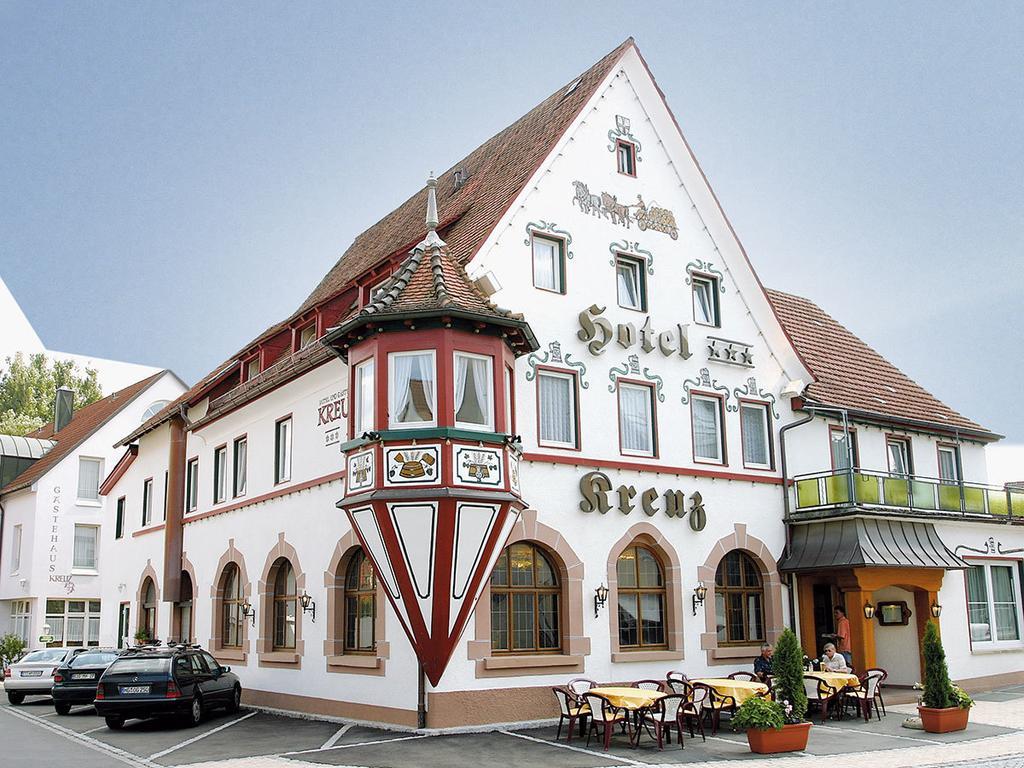 Hotel Kreuz Gaestehaus Und Lauchertbar Mit Terrasse Gammertingen Dış mekan fotoğraf